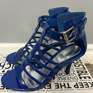 148–Royal Blue Strappy Heels